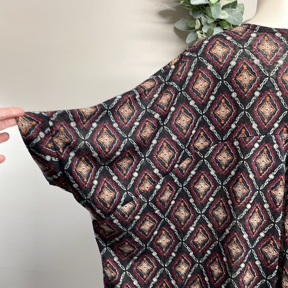 Torrid Kimono Open Front Cardigan Black Print Size 2 - Picture 6 of 16